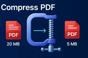 דחיסת PDF הקטנת גודל קובץ