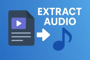 חילוץ אודיו מסרטון mp4 to mp3